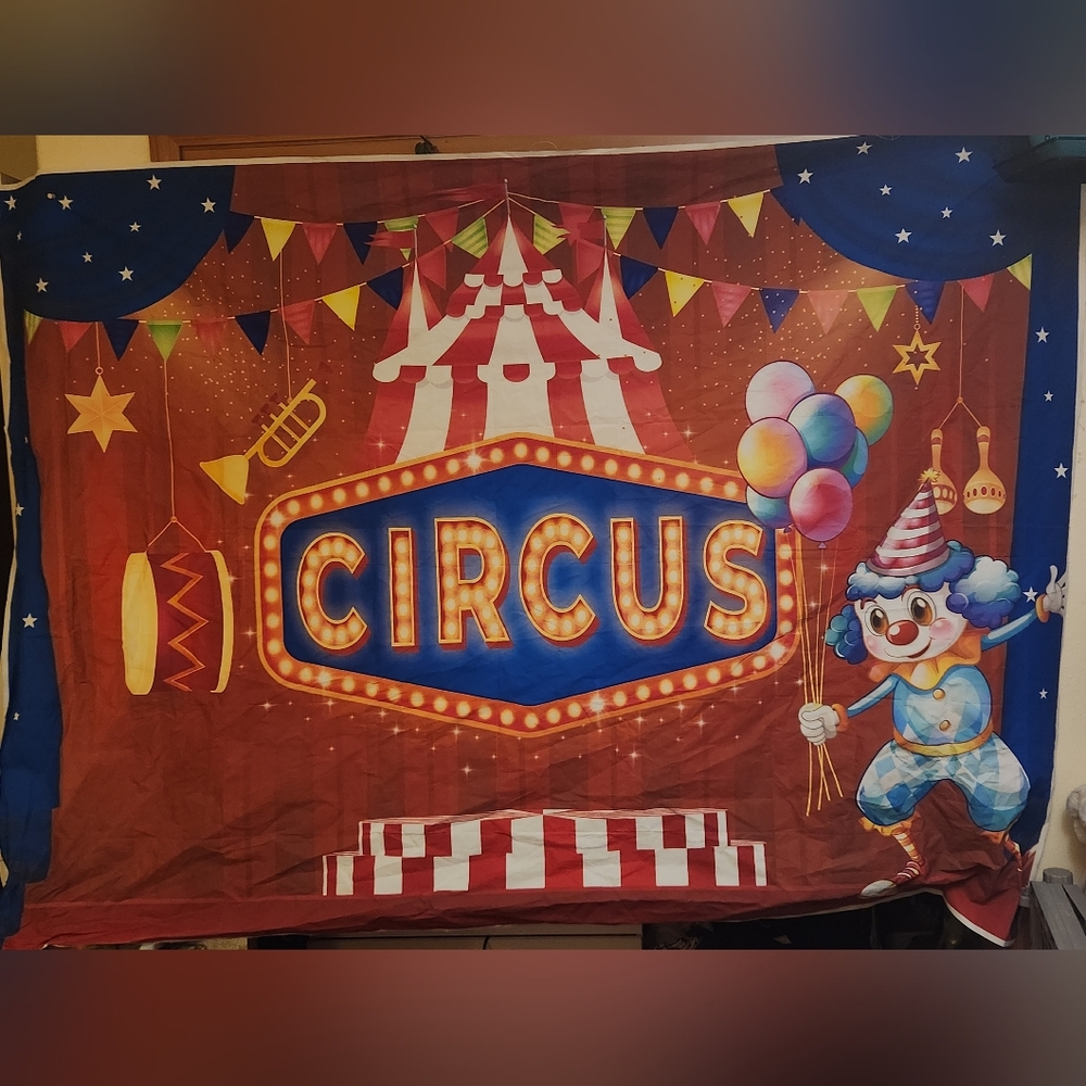 Circus Theme Party Backdrop 60x80